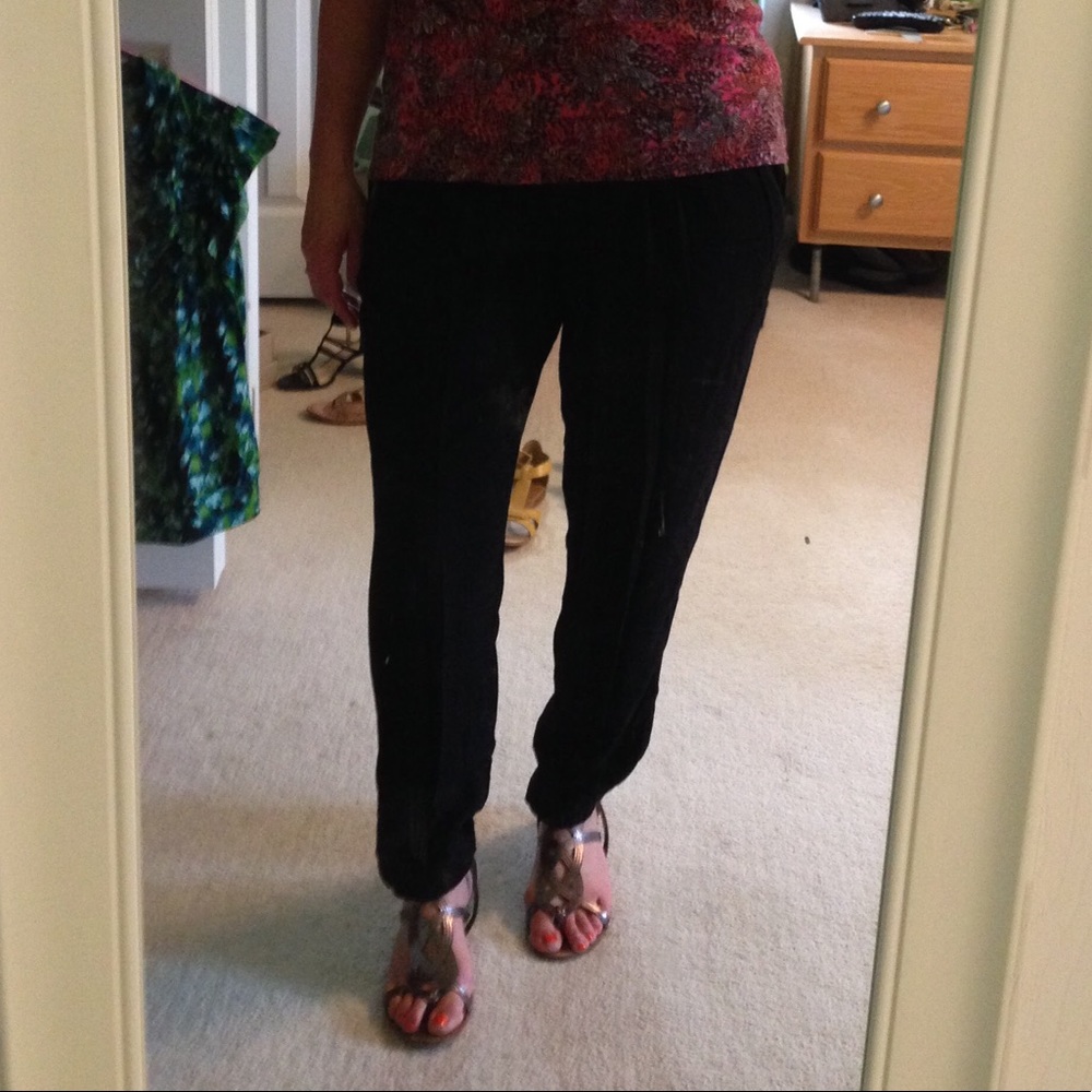 Harem pants, genie pants, black, M